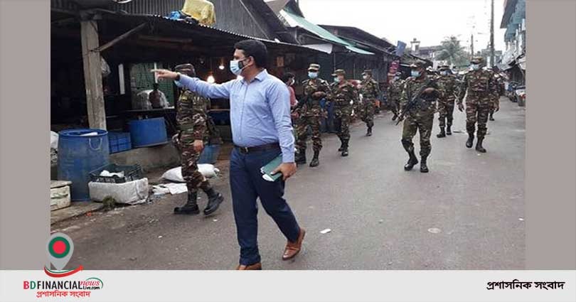 গৌরীপুরে লকডাউন বাস্তবায়নে কঠোর অবস্থানে প্রশাসন