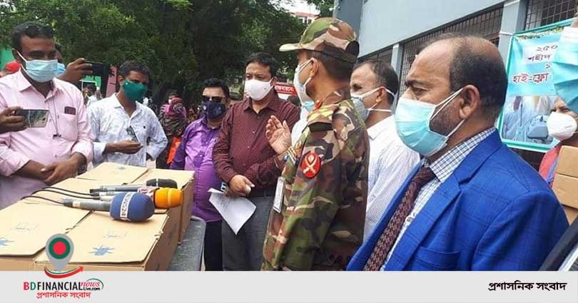 বগুড়ায় এস. আলম গ্রুপের পক্ষ থেকে  ২০টি হাই ফ্লো-ন্যাজাল ক্যানোলা সহ আনুসাঙ্গিক উপকরন উপহার