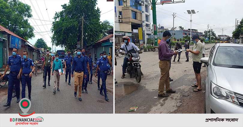 বিধি-নিষেধের দ্বিতীয় দিনে খুলনায় দিনব্যাপী মোবাইল কোর্ট পরিচালিত