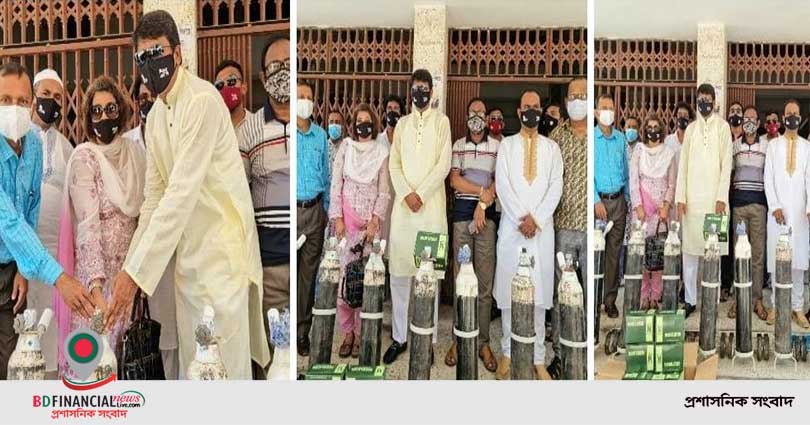 নাটোর আধুনিক সদর হাসপাতালে অক্সিজেন সিলিন্ডার, অক্সিজেন রেগুলেটর ও অক্সিজেন মাস্ক প্রদান