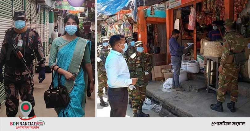 গাইবান্ধায় লকডাউন বাস্তবায়নে ৭২ মামলায় ৫৩ হাজার ৪০০ টাকা জরিমানা করে ভ্রাম্যমাণ আদালত