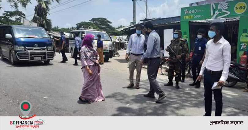 মাদারীপুরে লকডাউন বাস্তবায়নে কঠোর অবস্থানে জেলা প্রশাসন ও পুলিশ প্রশাসন